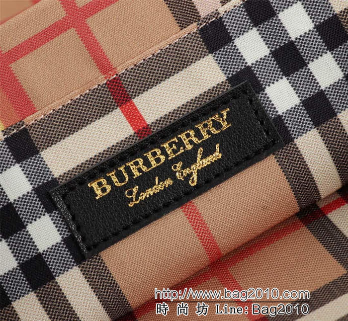 BURBERRY巴寶莉 小號棉質帆布購物袋 vitage復古格紋 款號2131  Bhq1065